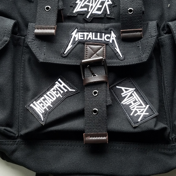 Concert bag, Heavy metal black backpack, skull - Picture 7 of 9